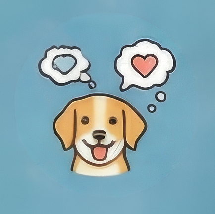 自分のペットの性格や行動パターンを観察する様子のイラスト